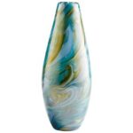 Chalcedony Glass Table Vase - Chic Decora