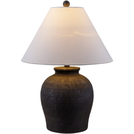 Keiveon Ceramic Table Lamp w/Bulb for Living & BedRoom - Chic Decora