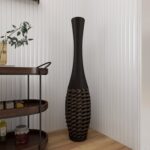 Chesterland Rattan Floor Vase - Chic Decora