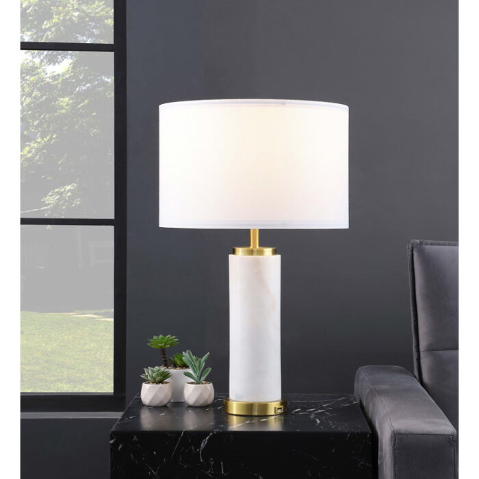 Colrain USB Table Lamp - Chic Decora