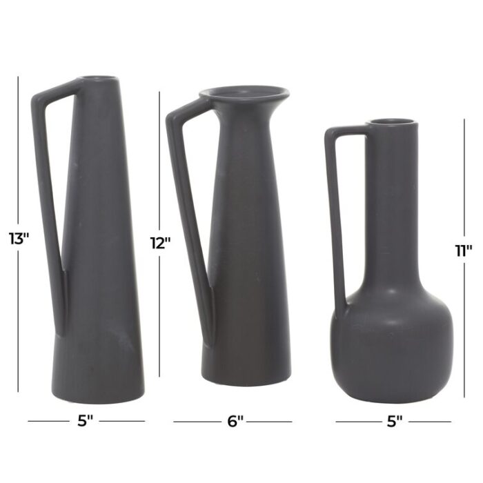 Cosmoliving By Cosmopolitan Ceramic Modern Vase - Chic Decora