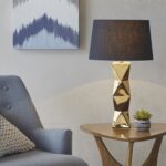 Courteau Geometric Ceramic Table Lamp - Chic Decora