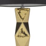 Courteau Geometric Ceramic Table Lamp - Chic Decora