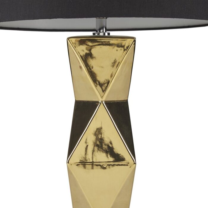 Courteau Geometric Ceramic Table Lamp - Chic Decora