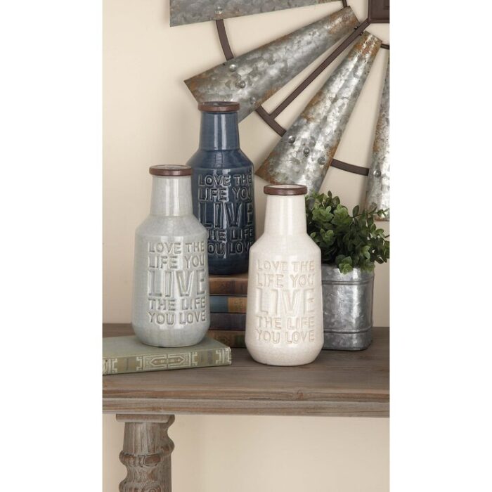 Crichton Ceramic Table Vase - Chic Decora