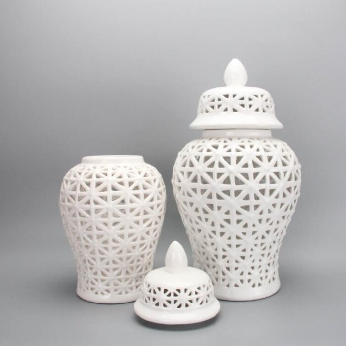 Debraa Handmade Ceramic Ginger Jar - Chic Decora