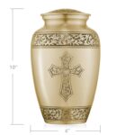 Decorative Full-sized Memorial Urn – Cross - Chic Decora