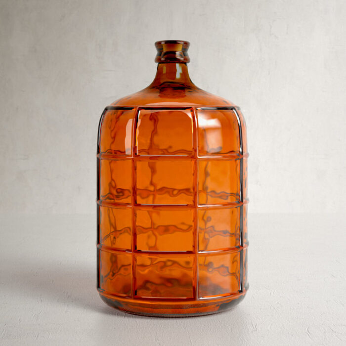 Deveau Glass Decorative Bottle - Chic Decora