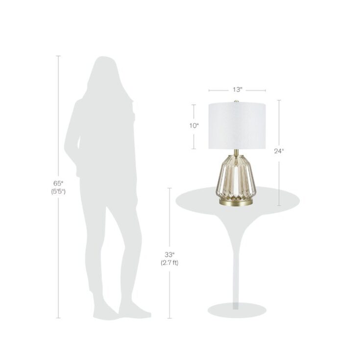 Donahoe Glass Table Lamp - Chic Decora