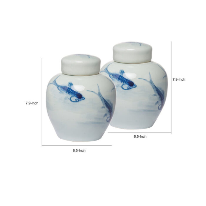 Dorcus Ceramic Decorative Urns & Jars - Chic Decora