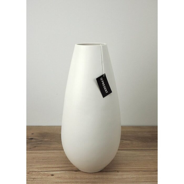 Drop Wide Tall Ceramic Vase 13.7″ Height - Chic Decora