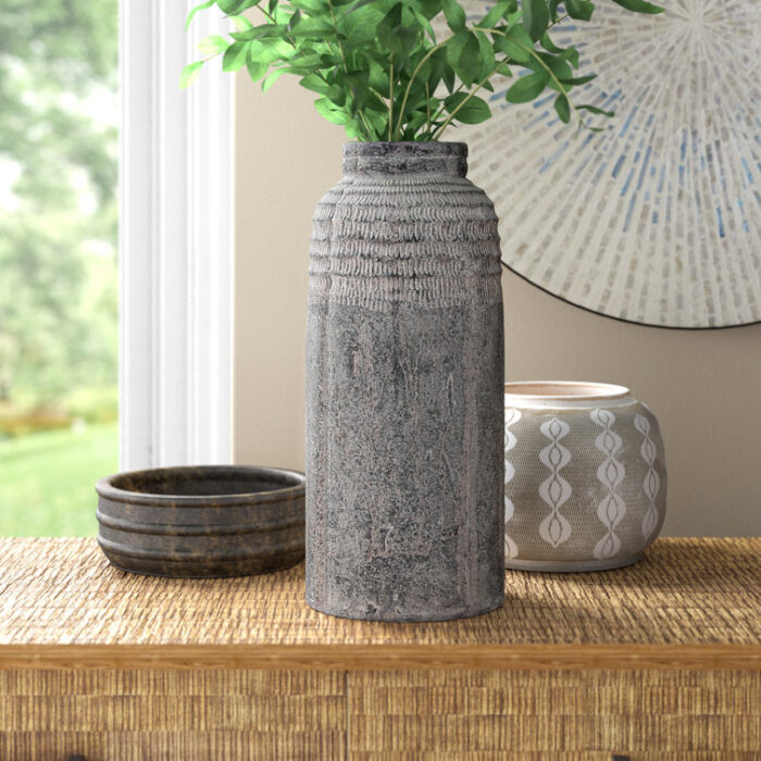 Elia Earthenware Table Vase - Chic Decora