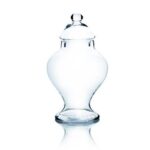 Amarantha Glass Apothecary Jar - Chic Decora