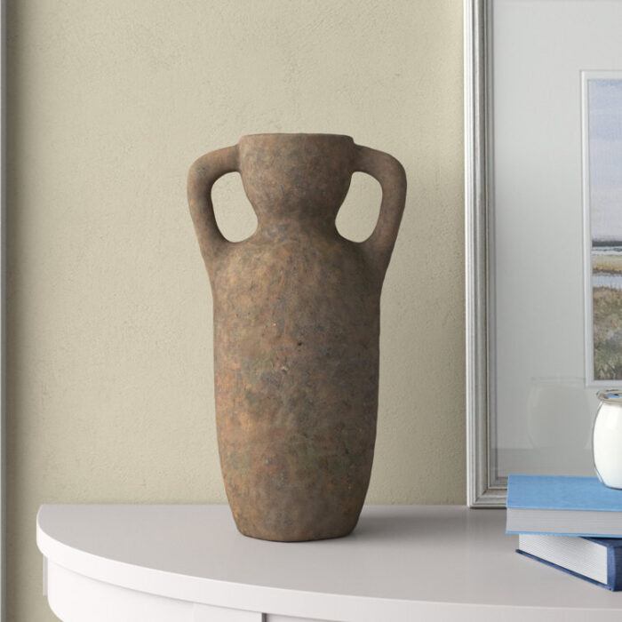 Elna Handmade Stoneware Table Vase - Chic Decora