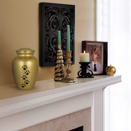 Emzy Brass Decorative Urns & Jars - Chic Decora