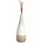 Esai Handmade Wood Floor Vase - Chic Decora