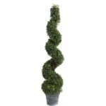 Faux Boxwood Topiary in Pot - Chic Decora