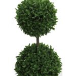 Faux Boxwood Topiary in Pot - Chic Decora