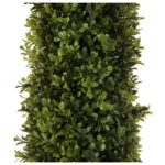 Faux Boxwood Topiary in Wood Planter - Chic Decora