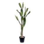 37” Faux Cactus Plant in Pot - Chic Decora