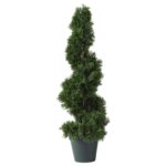 Faux Cedar Topiary in Pot - Chic Decora