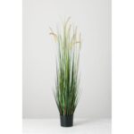 Faux Dogtail Grass in Pot - Chic Decora