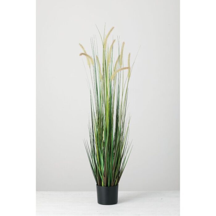 Faux Dogtail Grass in Pot - Chic Decora