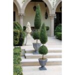 Faux Evergreen Topiary in Vase - Chic Decora