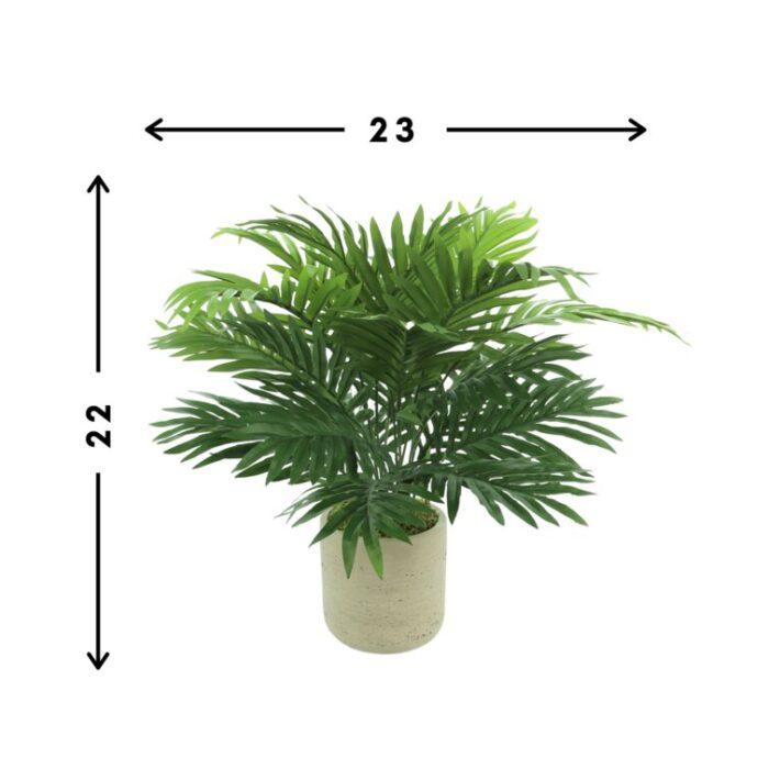 Faux Palm Plant in Pot - Chic Decora