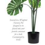 Faux Philodendron Plant in Pot Liner - Chic Decora