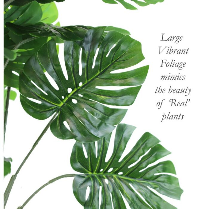 Faux Philodendron Plant in Pot Liner - Chic Decora