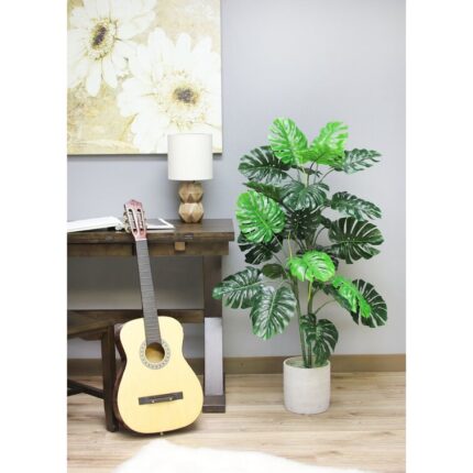 Faux Philodendron Plant in Pot Liner - Chic Decora