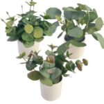 Faux Plants 9” Faux Artificial Plants Plant in Ceramic Pot - Chic Decora