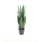 Faux Snake Plant (Sansevieria) Plant in Pot Liner - Chic Decora