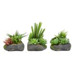 Faux Succulent Plant in Planter - Chic Decora