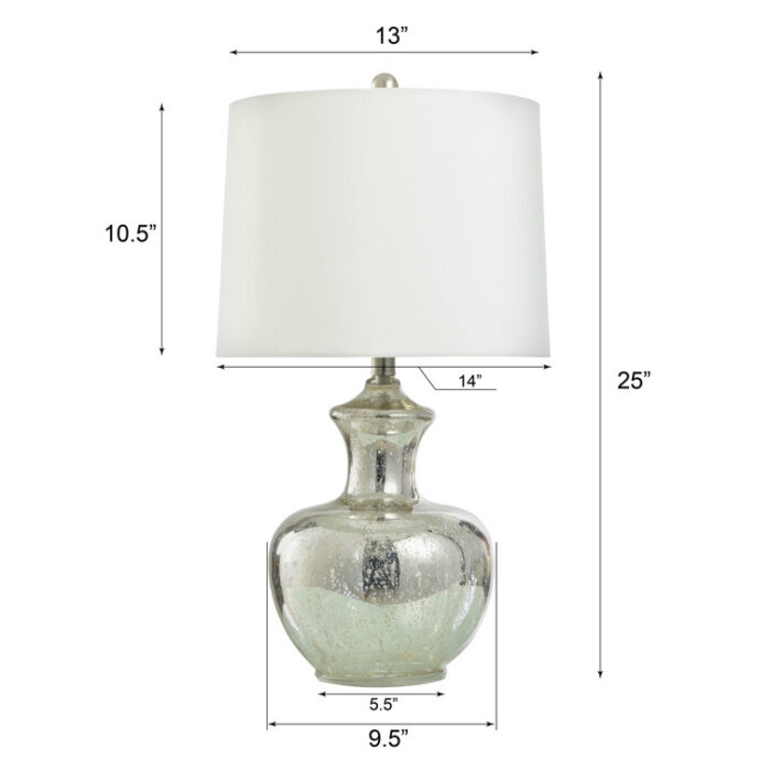 Fernanda Glass Table Lamp - Chic Decora