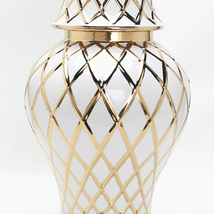 Fortunna Ceramic Ginger Jar - Chic Decora