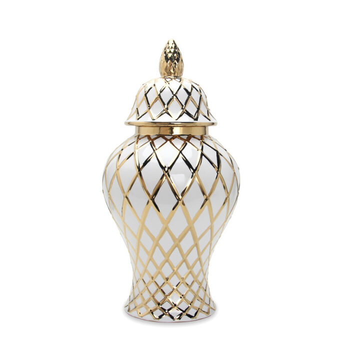 Fortunna Ceramic Ginger Jar - Chic Decora