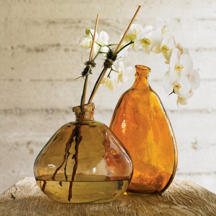 Frary Glass Floor Vase - Chic Decora