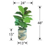 Furtado 48” Faux Fiddle Leaf Fig Plant - Chic Decora