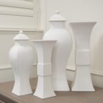 Garniture Urn-Matte White - Chic Decora