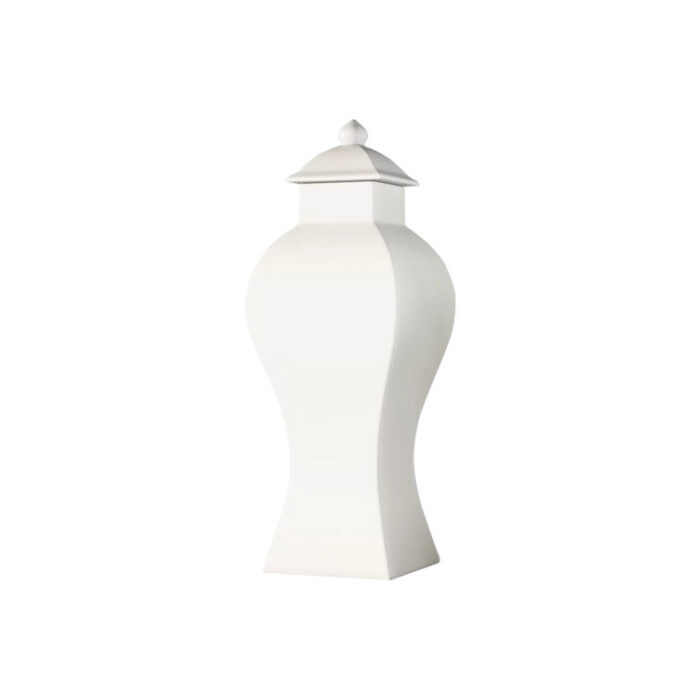 Garniture Urn-Matte White - Chic Decora