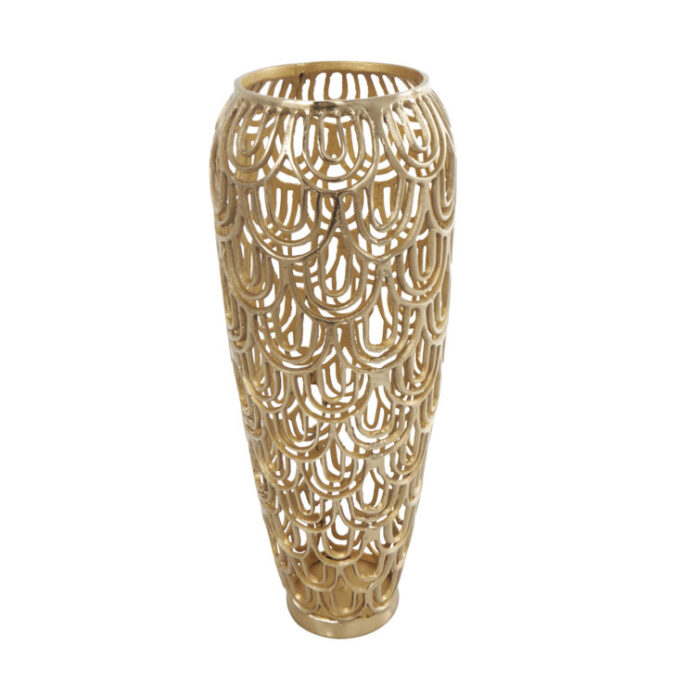 Gathel Aluminum Floor Vase - Chic Decora