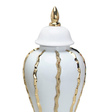 Geogia Ceramic Ginger Jar - Chic Decora