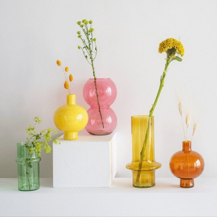 Geri Glass Table Vase - Chic Decora