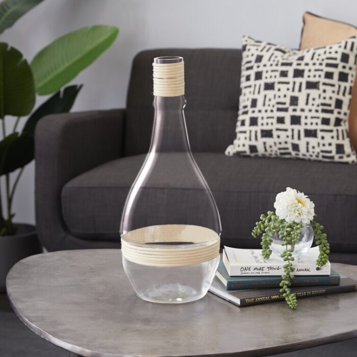 Glass Decorative Bottle - Chic Decora