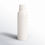 Gourmand Ceramic Vase – Contemporary Tribal Design Vase For Decorative Table Accent – Elegant Event Decor - Chic Decora