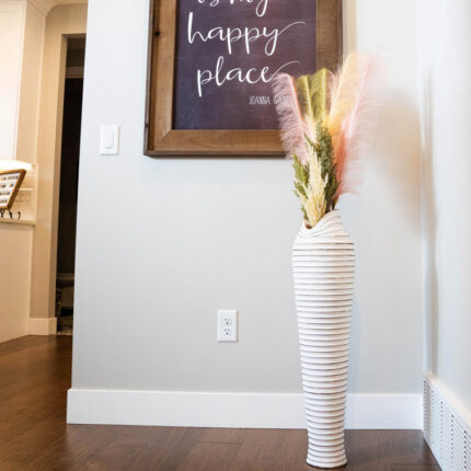 Handmade Solid Wood Floor Vase - Chic Decora