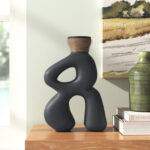 Handmade Stoneware Table Vase - Chic Decora