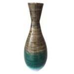 Handmade Wood Floor Vase - Chic Decora